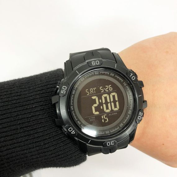 Годинник наручний чоловічий SKMEI 1475BK BLACK, військовий тактичний годинник. Колір: чорний | Зображення 1