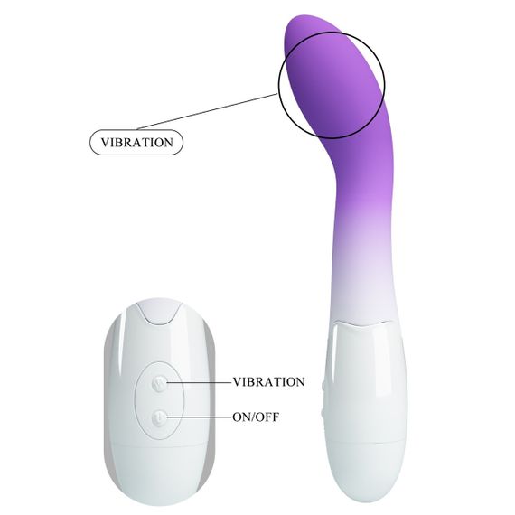 Вібратор PRETTY LOVE - Bishop, 30 vibration functions, ABS Silicone Sex Aura | Зображення 2