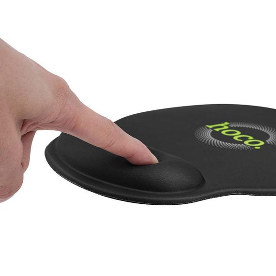 Коврик для мышки Hoco GM30 (230*215mm) with wrist rest Black | Зображення 1