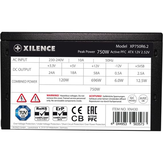 Блок живлення Xilence 750W (XP750R6.2 BULK) | Зображення 5