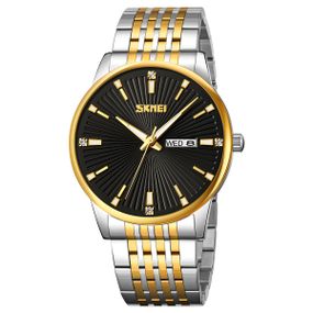 Чоловічий годинник Skmei 9323TGDBK Silver/Gold-Black