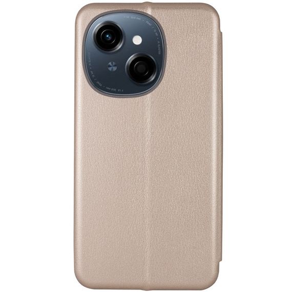 Шкіряний чохол-книжка Classy для TECNO Spark Go 1 (KL4) Синій Золотий | Зображення 1