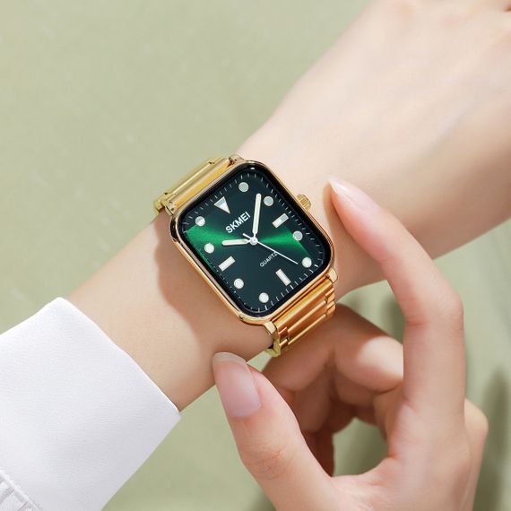 Годинник S2kmei 1954GDGN-SP Gold-Green Sun Pattern | Зображення 2