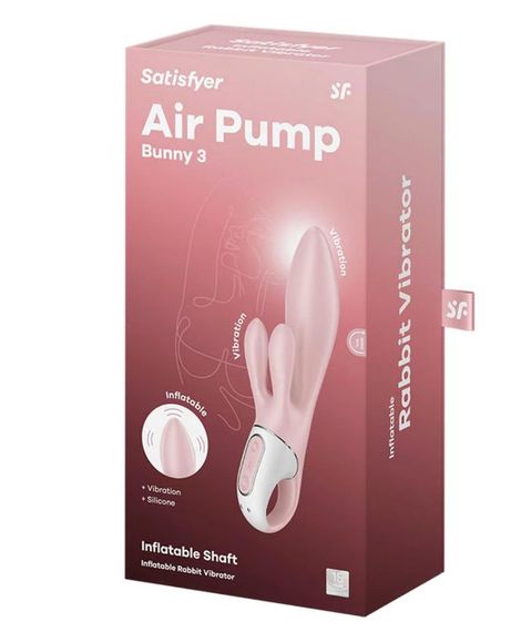 Вібратор Air Pump Bunny 3 rose Sex Aura | Зображення 4