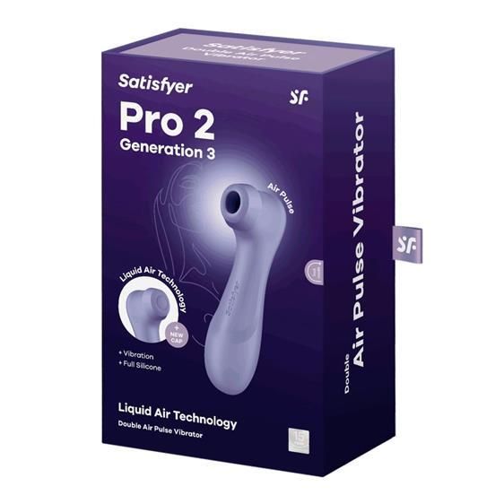 Клиторальный стимулятор - Satisfyer Pro 2 Generation 3 With Liquid Air Lilac Sex Aura