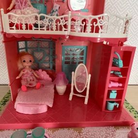 Будиночок ляльковий 6688 Блакитний з рожевим