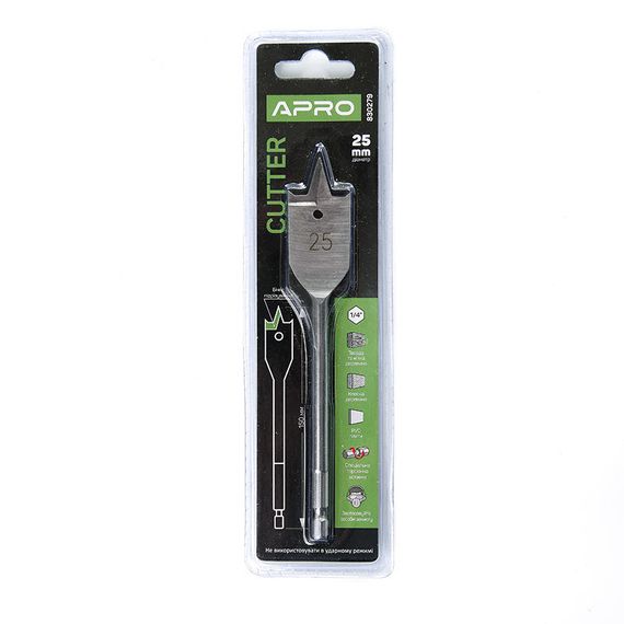 Свердло пір'яне Ø25 мм, довжина 150 мм Cutter APRO 8302791 | Зображення 1