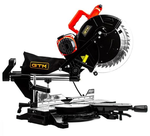 Торцовочная пила GTM HM1245 с протяжкой | Зображення 1