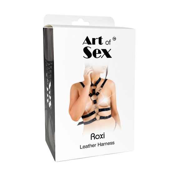 Сексуальна портупея жіноча Art of Sex - Roxi, розмір XS-2XL, колір чорний Sex Aura | Зображення 4