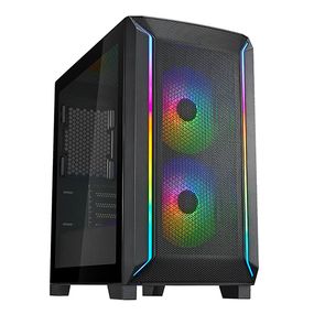 Корпус SilverStone Fara FA312Z-BG без БП 2xUSB3.0 2x140мм ARGB VGA 365мм LCS ready TG Side Panel mATX чёрный SST-FA312Z-BG
