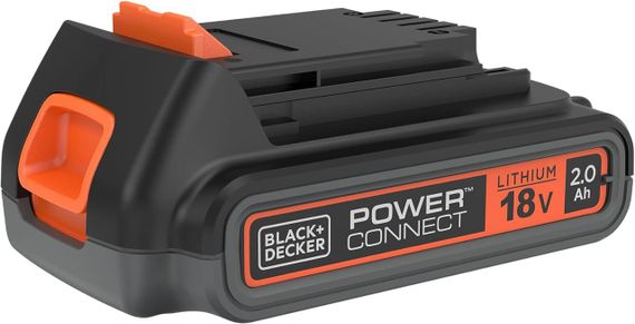 Аккумулятор Black+Decker 18V, 2.0AH, литий-ионный для электроинструментов POWERCONNECT, BL2018-XJ, Li-Ion