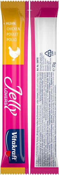 Ласощі для котів з куркою та індичкою Vitakraft Jelly Chicken Turkey, 6 шт х 15 гр | Зображення 3