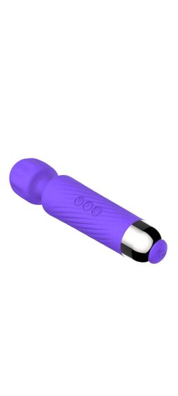 Вібратор мікрофон "Cordless Wand Massager", 20 режимів вібрації 8 рівнів інтенсивності, фіолетовий Sex Aura | Зображення 3