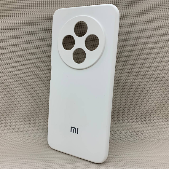 Чохол з логотипом для Xiaomi Redmi 14C 4G | Протиударний | Soft Touch | Білий