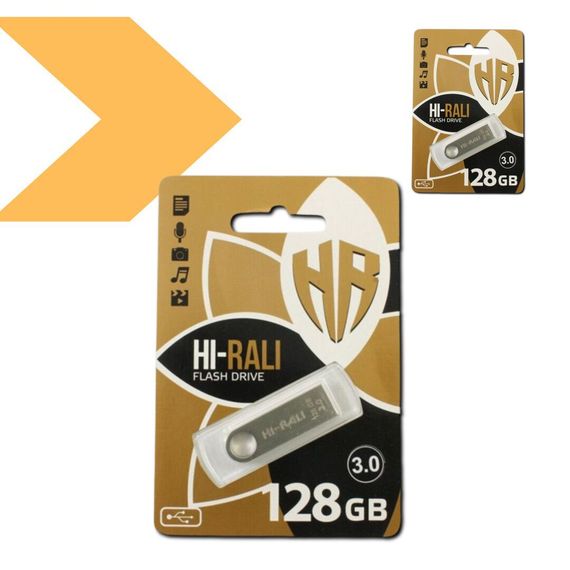 USB Flash Drive 3.0 Велика ємність 128GB XPRO Hi-Rali Shuttle (40939-01_347) | Зображення 1