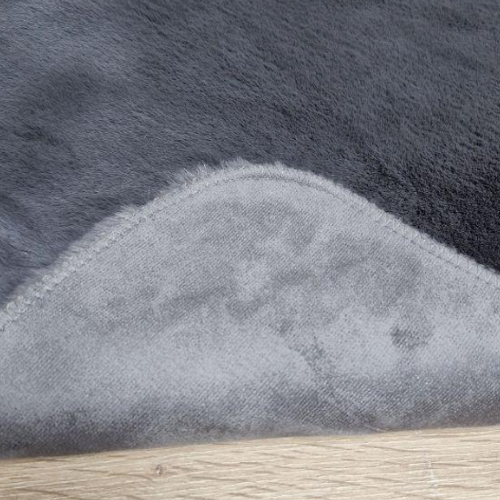 Килимок для підлоги з еко-хутра ТМ Dariana Elegant 160*220 см темно-сірий | Зображення 2