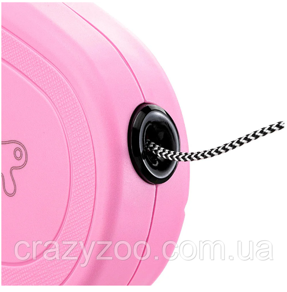 Рулетка-поводок для собак Ferplast Flippy One Cord S до 8 кг розовый шнур 3 м 75092016 | Зображення 4