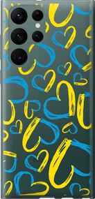Чехол на Samsung Galaxy S22 Ultra Сердца UA "5292u-2500-17620"