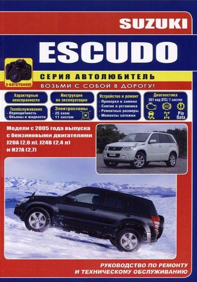 Suzuki Escudo. Посібник з ремонту й експлуатації. Книга