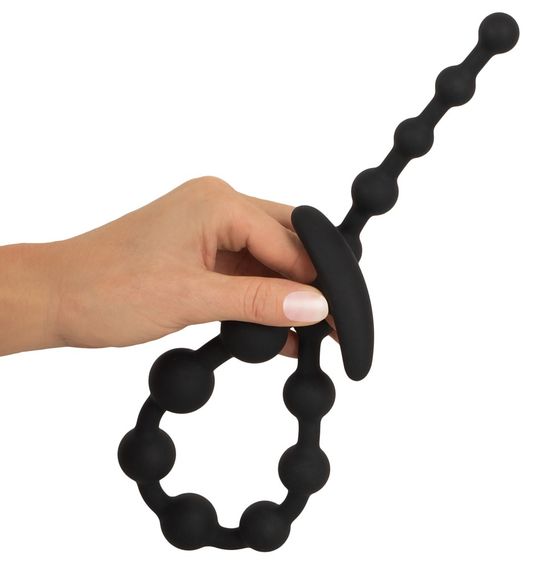 Анальний ланцюжок - Black Velvets Anal Beads Silicone | Зображення 5