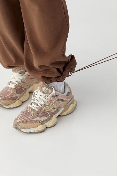 Утеплений спортивний костюм із худі та прямими штанами - коричневий цвет, S/M (є розміри) | Зображення 3