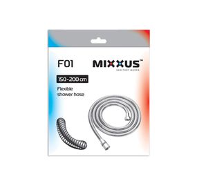 Шланг для душу розтяжний MIXXUS Chr.F01 (150-200 см) (HO0025)
