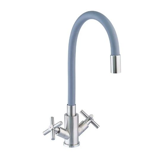 Змішувач для кухні Mixxus із силіконовим виливом DVE-011 Refl.Gray (MI6081)