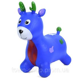 Детская игрушка-прыгун "Олененок" MS 3259(Blue) резина, до 20 кг