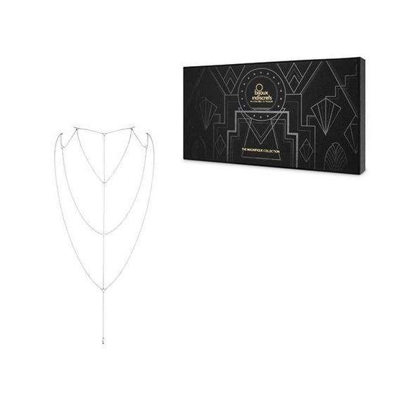 Цепочка для спины Bijoux Indiscrets Magnifique Back and Cleavage Chain украшение для тела, Серебристый | Зображення 4