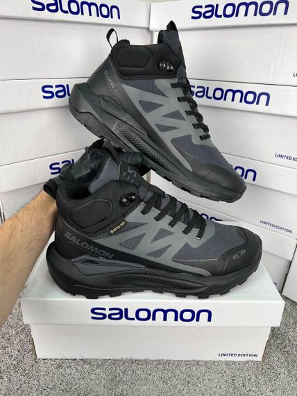 Кросівки зимові  Salomon Elixir Activ Fur Black Grey Хутро А4782 45 29 | Зображення 1