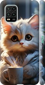 Чохол на Xiaomi Mi 10 Lite Білий кіт "5646m-1924-2448"