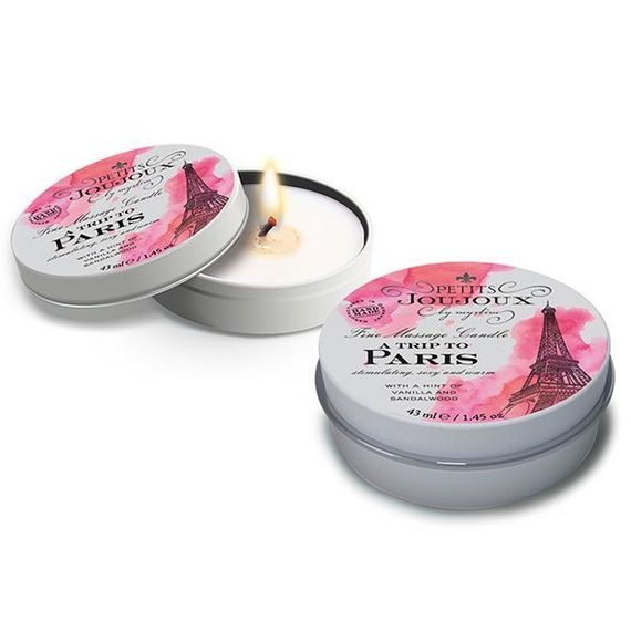 Масажна свічка Petits Joujoux - Paris - Vanilla and Sandalwood (43 мл) з афродизіаками | Зображення 1