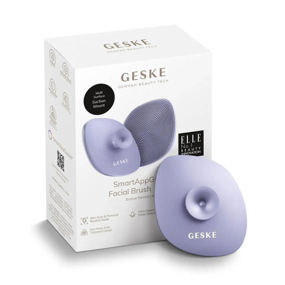 Щетка для лица GESKE Facial Brush 4в1 с держателем white, Фиолетовый | Зображення 8