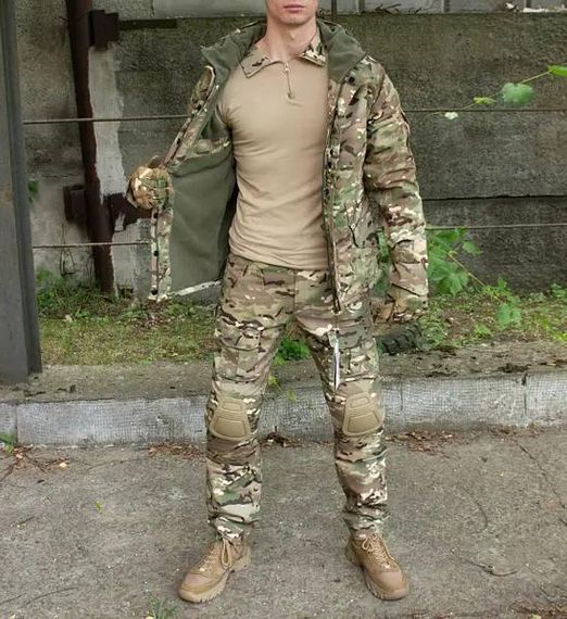 Костюм 3в1 Han Wild Multicam G8 куртка та штани та убакс мультикам наколінники та налокітники | Зображення 9