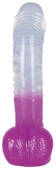 Фаллоимитатор с мошонкой - Ready Mate Clear/Lila sexstyle | Зображення 2