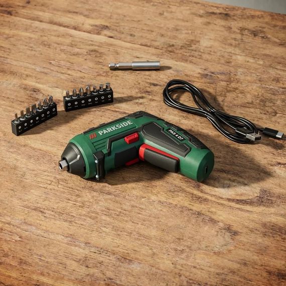 Акумуляторна викрутка Parkside PAS 4 D7, з насадками, 4 V, 1500 mAh, 10 Nm, Німеччина | Зображення 9