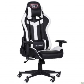 Кресло геймерское Amf VR Racer Dexter Laser черныйбелый