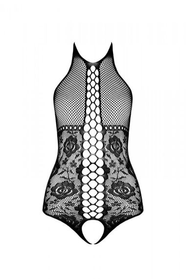 Бодистокинг с имитацией корсетной шнуровки Passion BS094 One Size, red, цветочный узор, с доступом sexstyle | Зображення 12