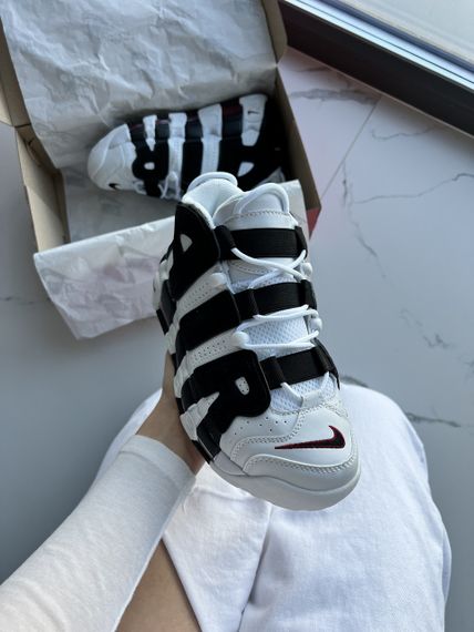 Кросівки Air More Uptempo White Black , В'єтнам | Зображення 5
