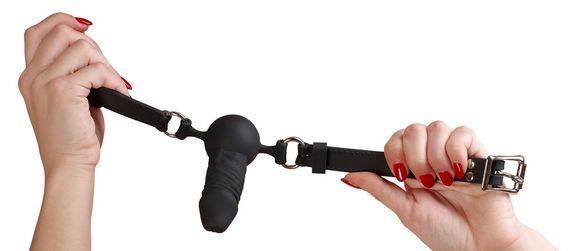 Кляп-фалоімітатор - Bad Kitty Silicone Dildo Gag | Зображення 2