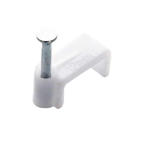 Кабельна кліпса 12*7мм плоска 100шт/уп Туреччина APRO