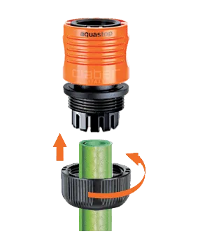 Конектор для поливального шланга  1/2" з системою "Aquastop" Claber 8602 | Зображення 2