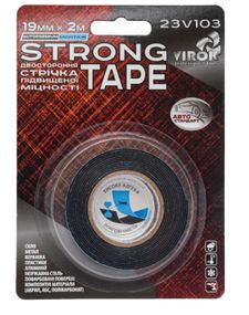 Стричка автомобильна 2-стороння VIROK Strong Tape; 19 мм х 2 м VR-23V103