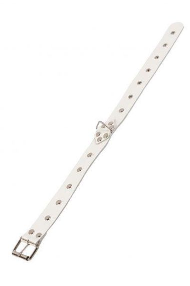 Ошейник Leather Restraints Collar, White Sex Aura | Зображення 2