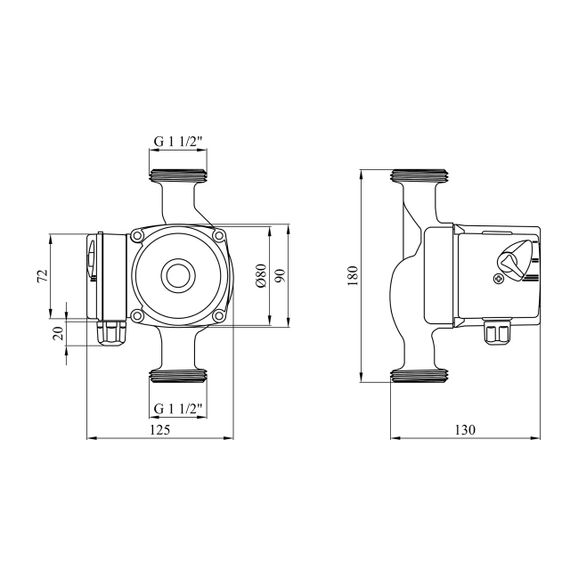 Насос циркуляційний Forwater GPD/UPS 25/6-180 (Grundfos) | Зображення 1