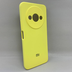 Чохол з логотипом для Xiaomi Redmi A3 | Протиударний | Soft Touch | Жовтий