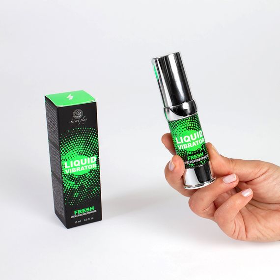 Рідкий вібратор - Secret Play Liquid Vibrator Fresh, 15 мл Sex Aura | Зображення 3