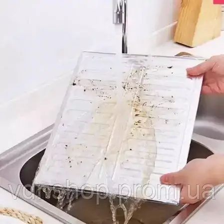 Захисний екран від бризок жиру 84*32,5см для плити на кухню | Зображення 1