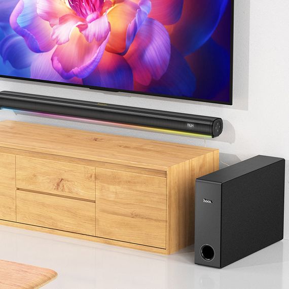 Bluetooth колонка Hoco HS1 Prestige home theater speaker Black | Зображення 7