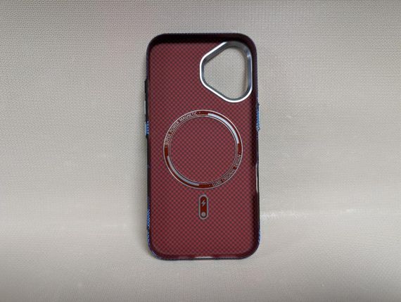 Чехол для iPhone 16 / Айфон 16, LUXO Life Carbon, ультратонкий, MagSafe, синий | Зображення 1